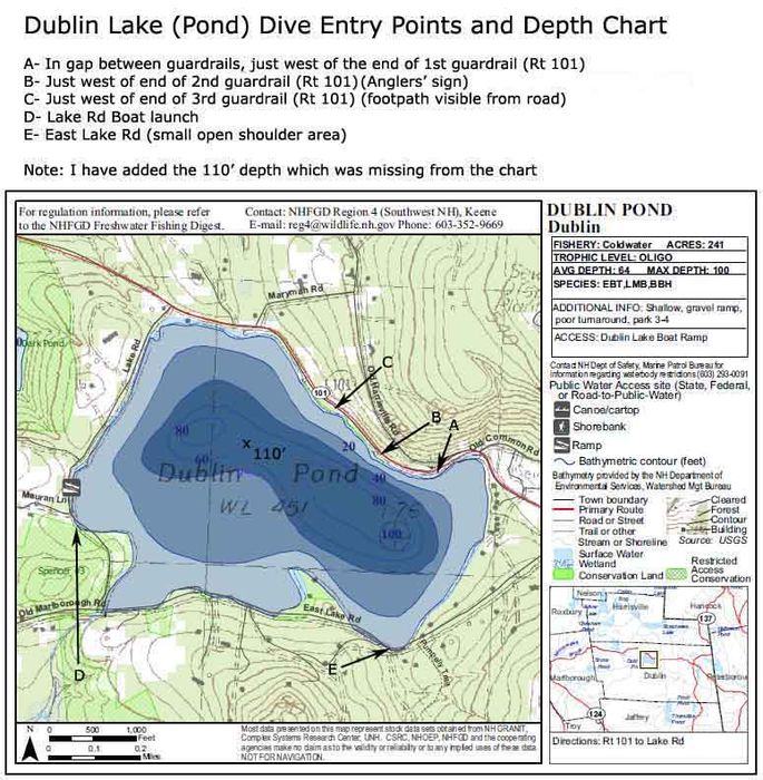 Newfound Lake Depth Chart
